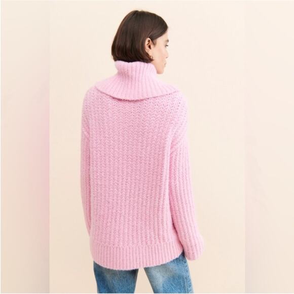 Anthropologie Maeve Turtleneck Pullover Sweater S Pink - Picture 8 of 8